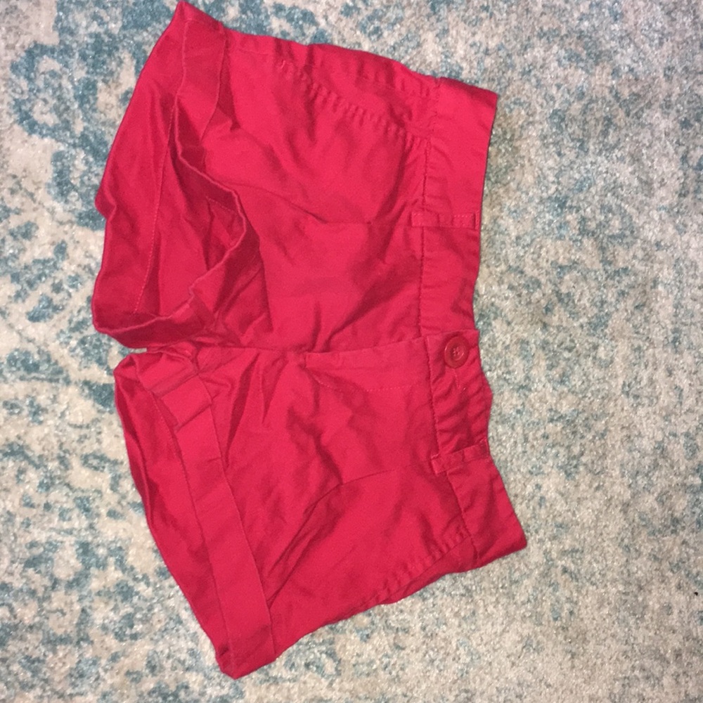 Red shorts by forever 21